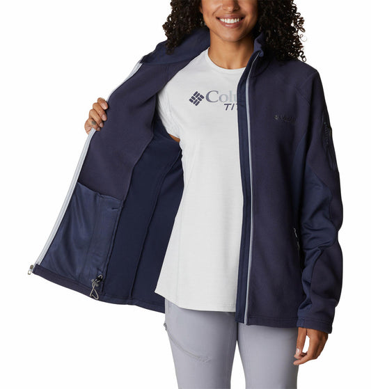 Columbia Women Blue Titan Pass 2.0 II Fleece Jacket
