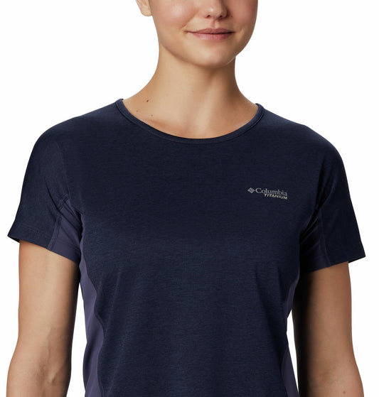 Columbia Women Navy Blue W Irico Knit SS T-Shirt
