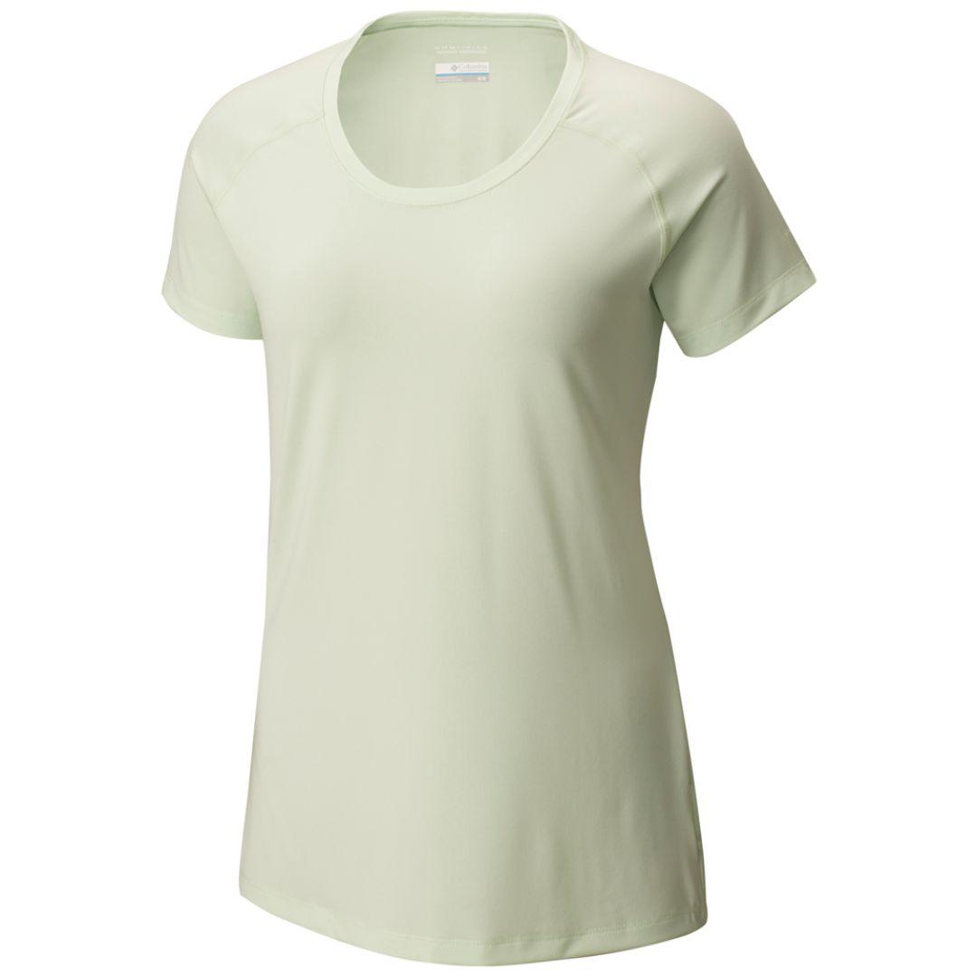 Columbia Women White Tuk Mountain Womens Short Sleeve T-Shirt