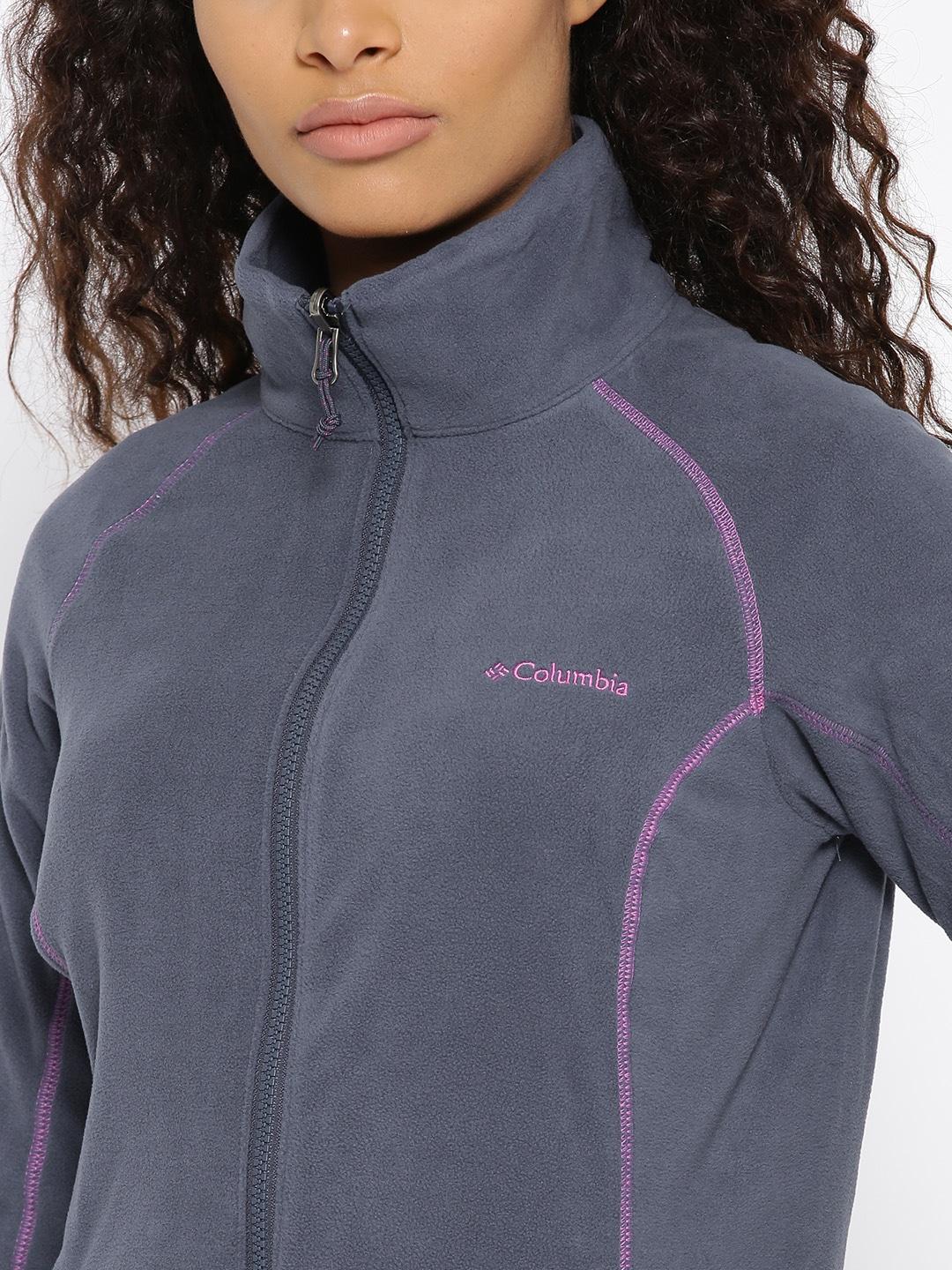 Columbia Women Purple Leadbetter Mountain Fleece Jacket