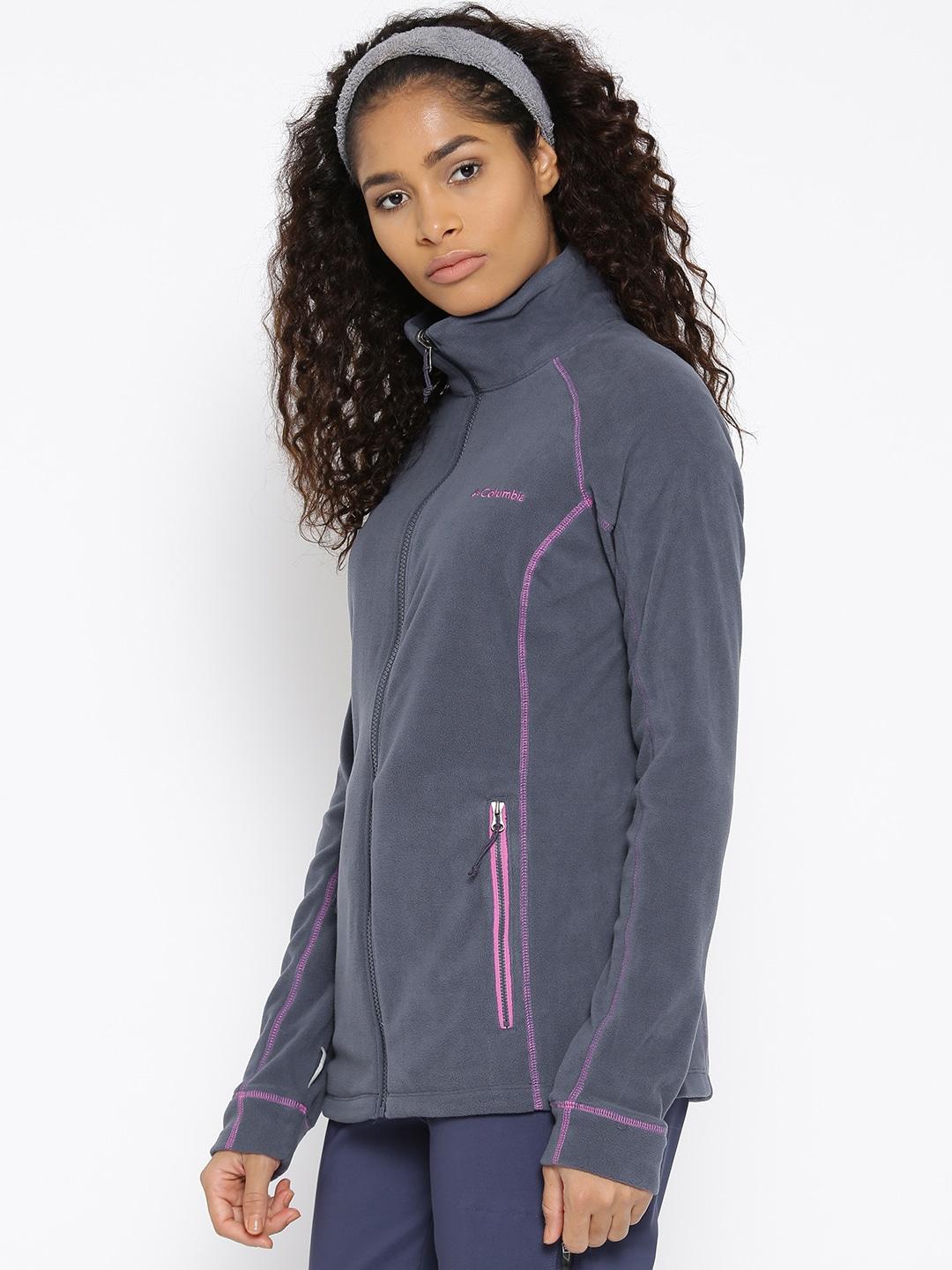 Columbia Women Purple Leadbetter Mountain Fleece Jacket