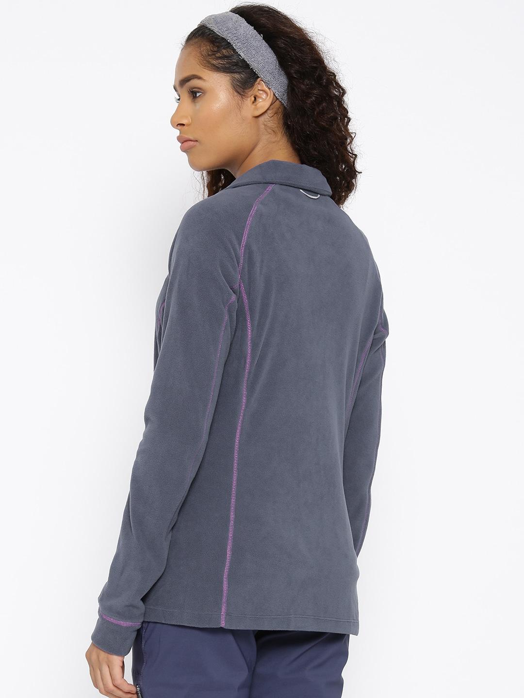 Columbia Women Purple Leadbetter Mountain Fleece Jacket