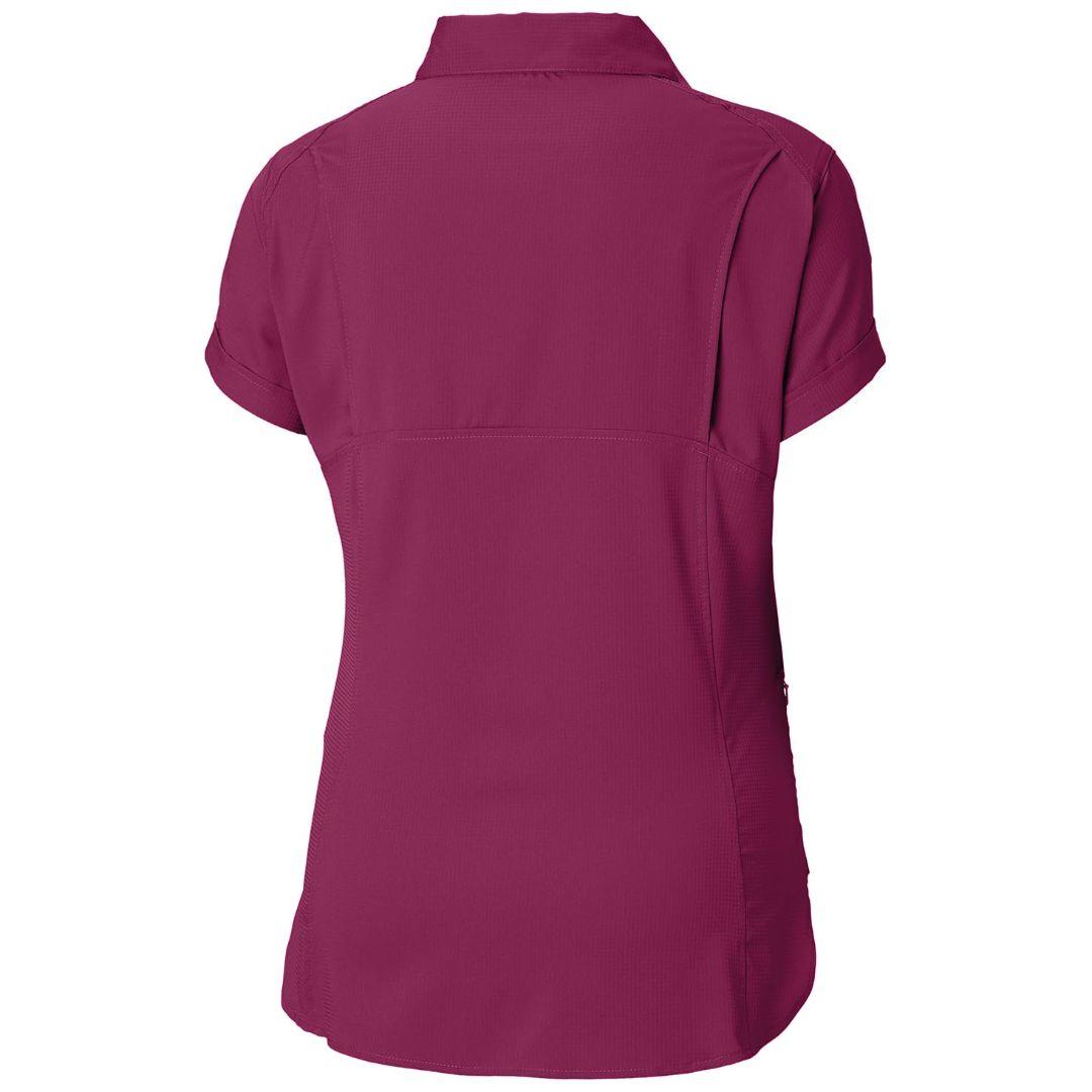 Columbia Women Purple Omni-Wick Silver Ridge Lite Short Sleeve Shirt