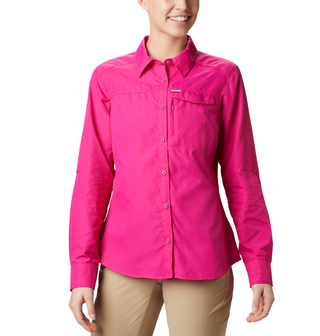 Columbia Women Pink Silver Ridge 2.0 Long Sleeve Shirts