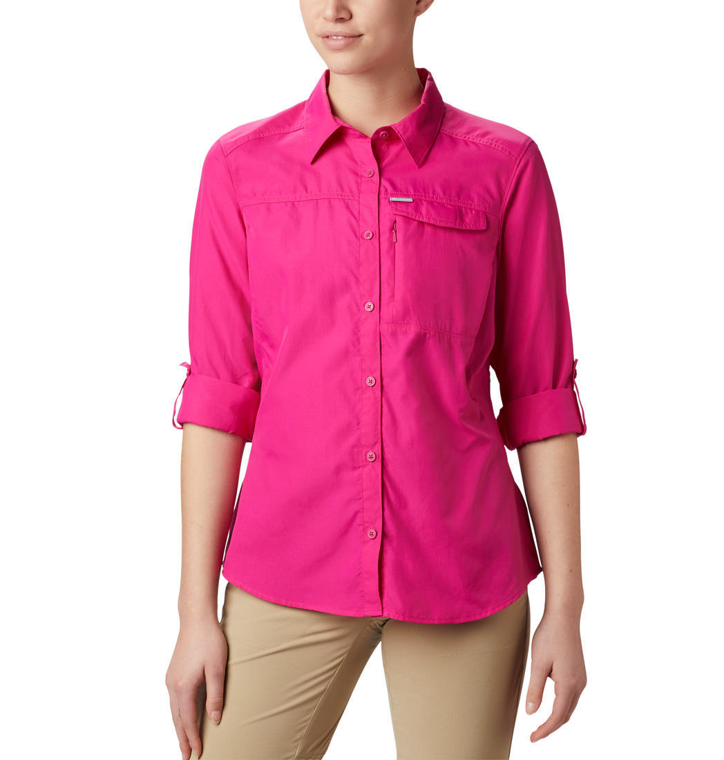 Columbia Women Pink Silver Ridge 2.0 Long Sleeve Shirts