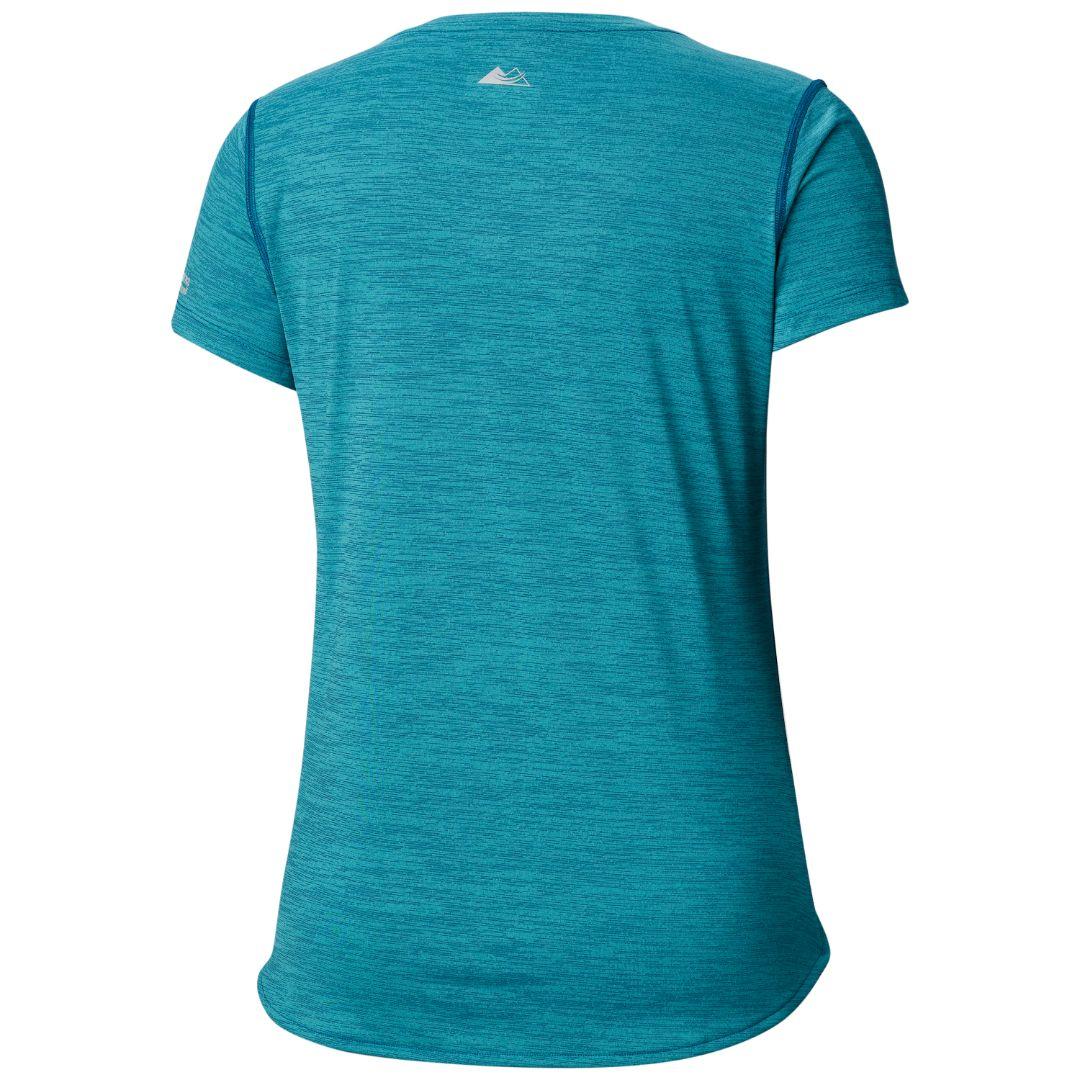 Columbia Women Blue Trinity Trail 2.0 Graphic Short Sleeve (Sun Protection)
