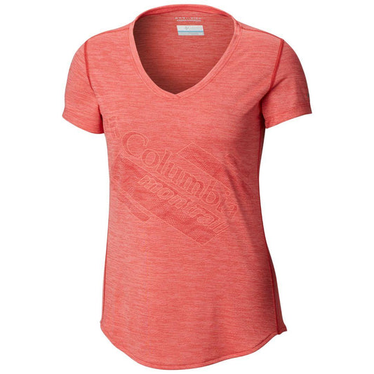 Columbia Women Red Omni-Wick Trinity Trail 2.0 Graphic Tshirt