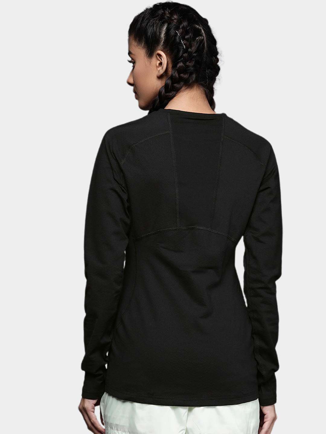 Columbia Women Black W Omni-Heat 3D Knit Crew II Baselayer Top
