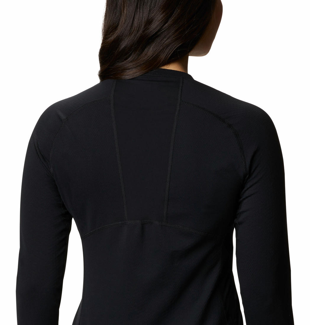 Columbia Women Black W Omni-Heat 3D Knit Crew II Baselayer Top