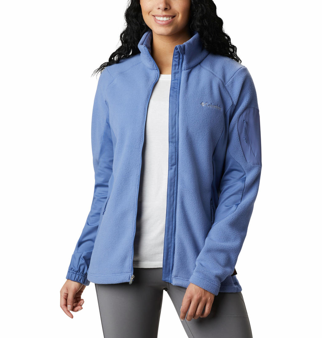 Columbia Women Blue W Polar Powder Fleece FZ Fleece Jacket