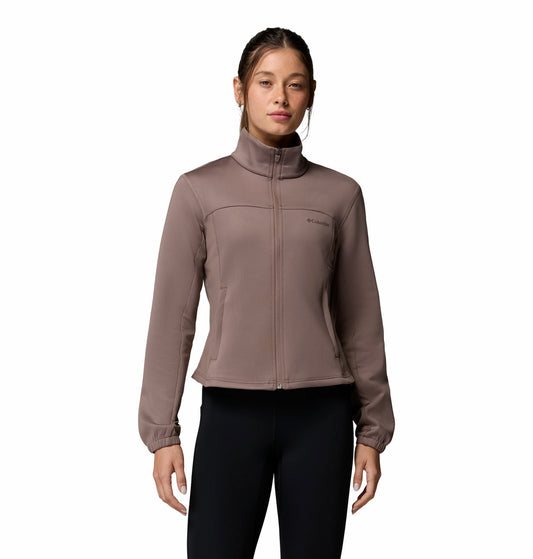 Columbia Women Mauve Omni-Shade Sloan Crest Spacer Fleece Jacket
