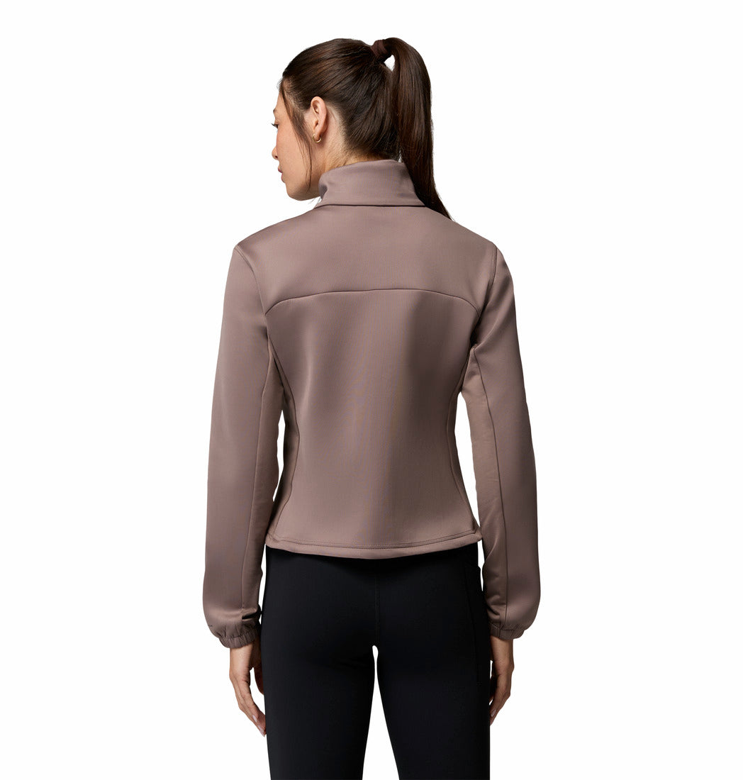 Columbia Women Mauve Omni-Shade Sloan Crest Spacer Fleece Jacket