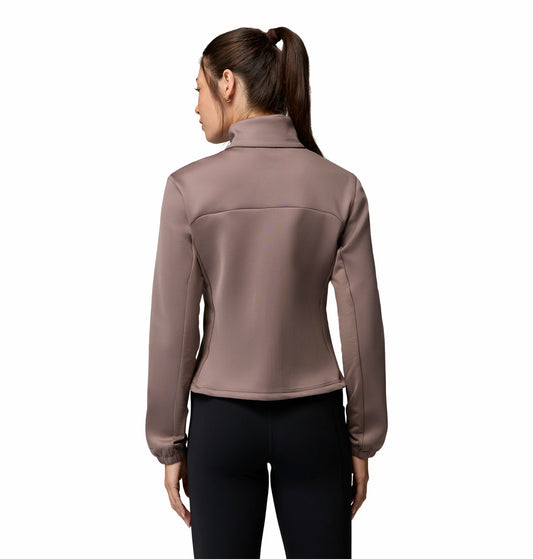 Columbia Women Mauve Omni-Shade Sloan Crest Spacer Fleece Jacket