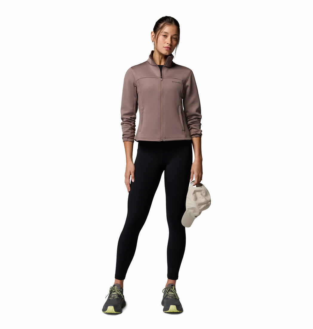 Columbia Women Mauve Omni-Shade Sloan Crest Spacer Fleece Jacket