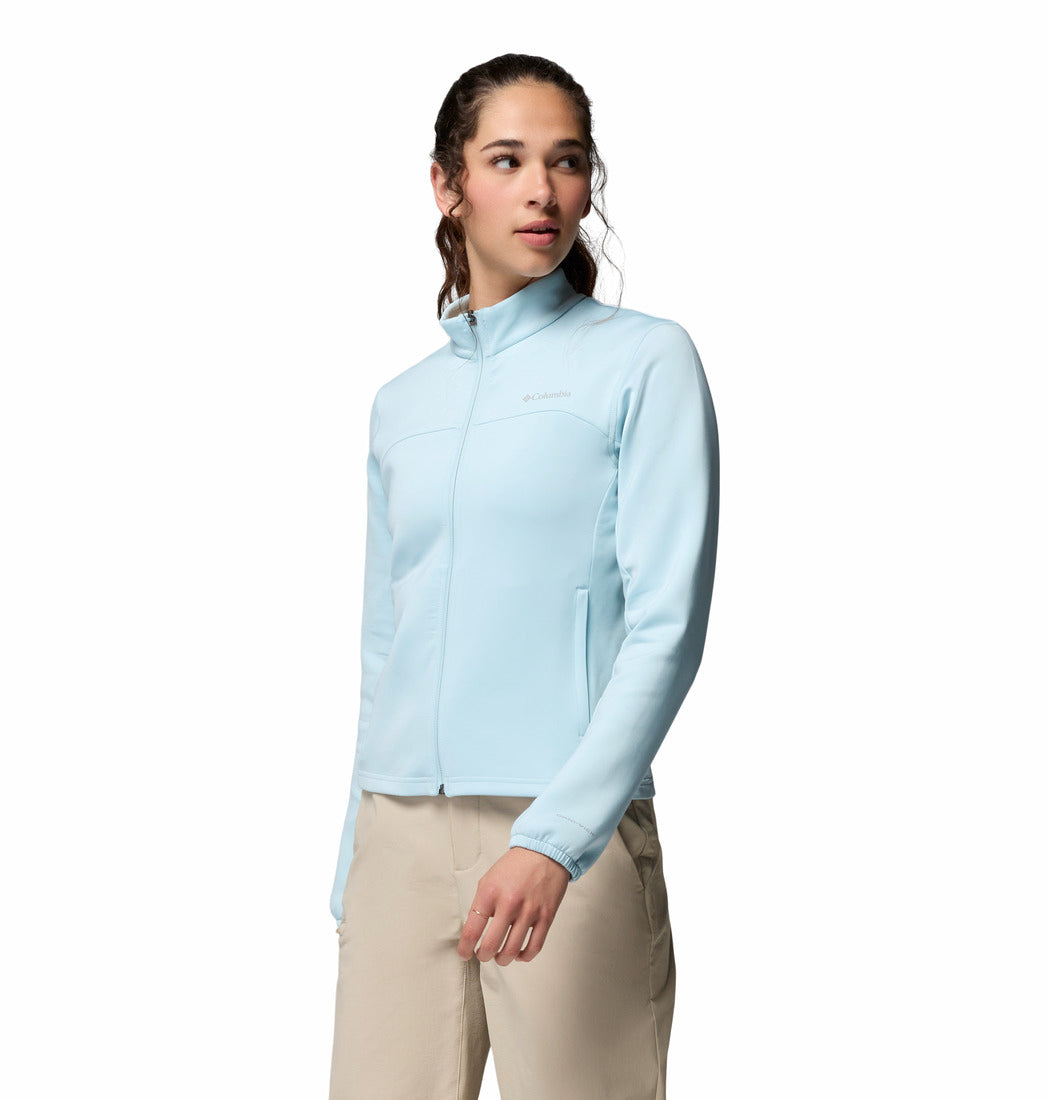 Columbia Women Blue Omni-Shade Sloan Crest Spacer Fleece Jacket