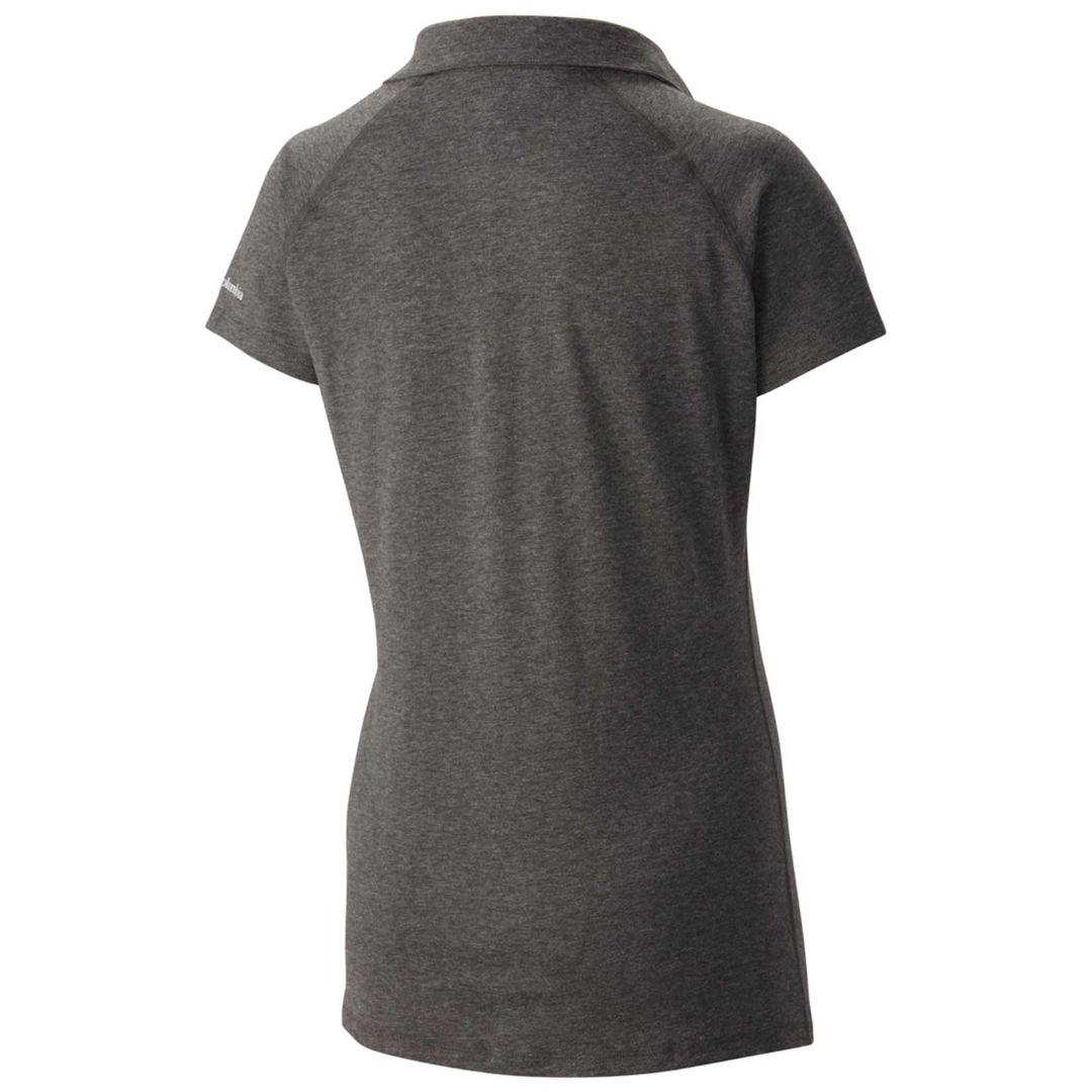 Columbia Women Grey Silver Ridge Zero Polo T-Shirt
