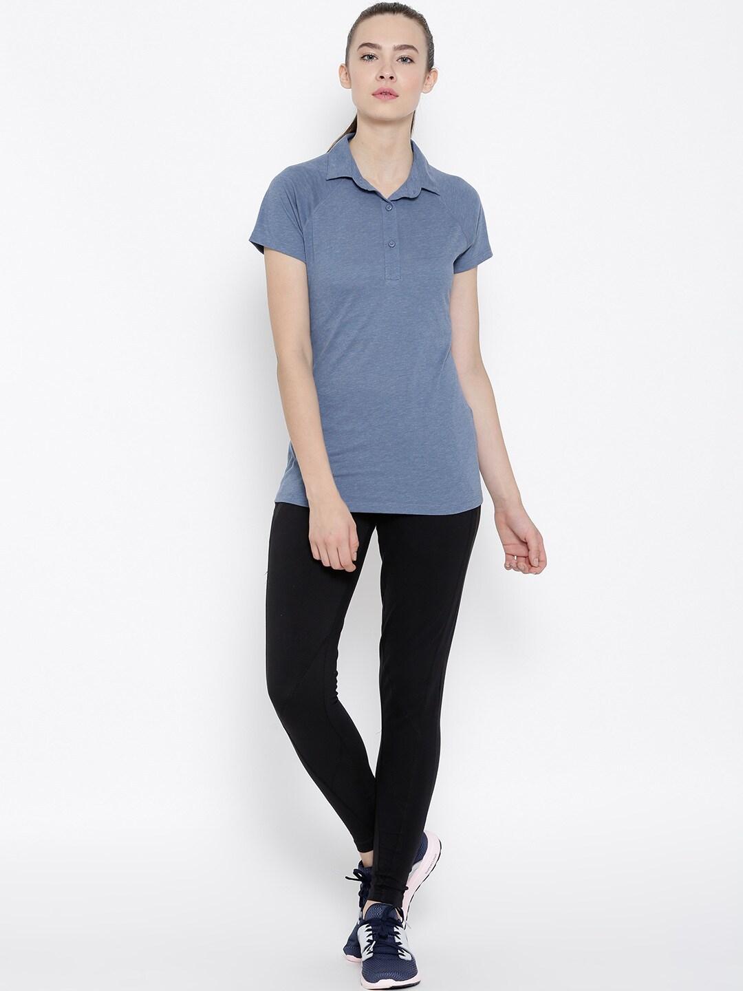 Columbia Women Blue Silver Ridge Zero Polo T-Shirt