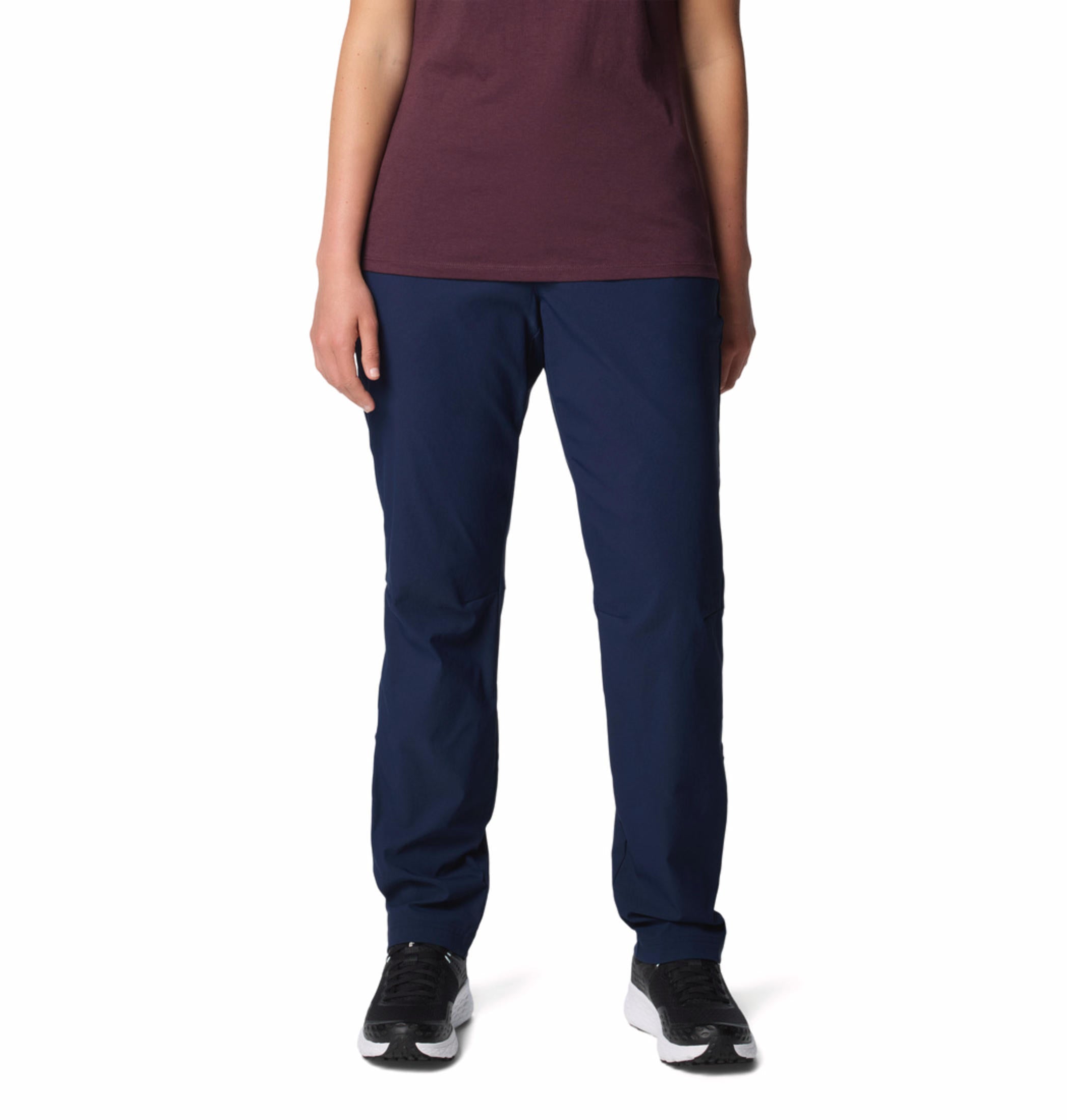 A Women Wearing Columbia Women Blue Leslie Falls Pant II