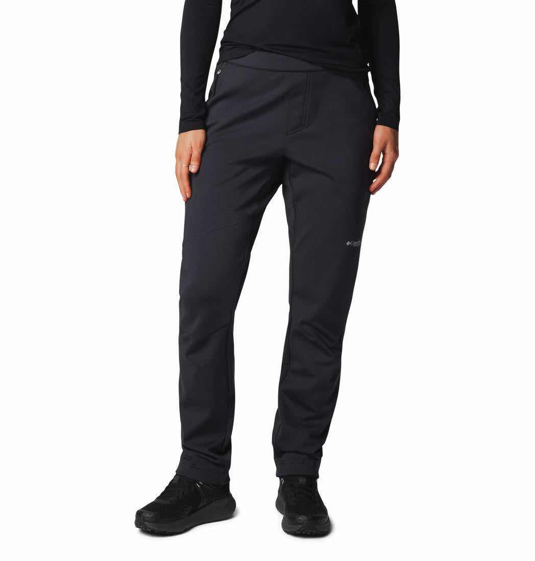 Columbia Womens Black Vast Canyon High-Rise Softshell Pant