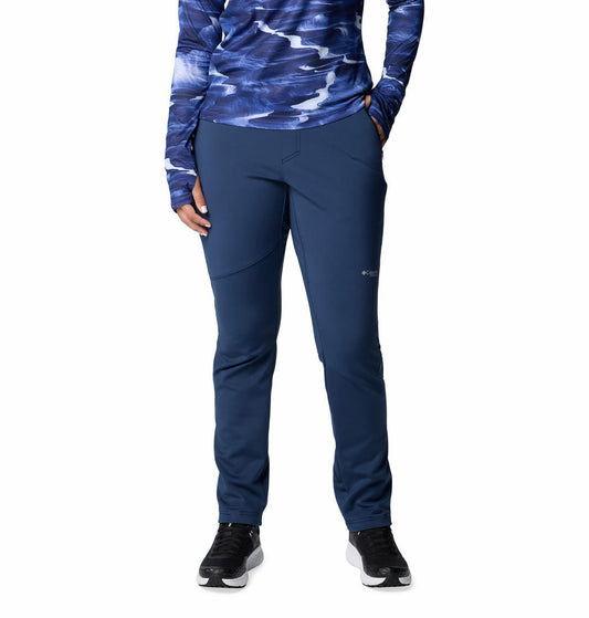 Columbia Womens Blue Vast Canyon High-Rise Softshell Pant
