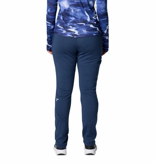 Columbia Womens Blue Vast Canyon High-Rise Softshell Pant