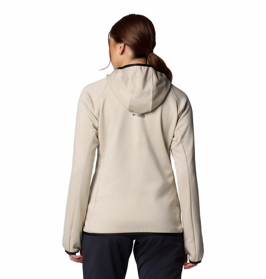 Columbia Women Brown Omni-Wick Triple Canyon Grid Hooded Fleece Jacket