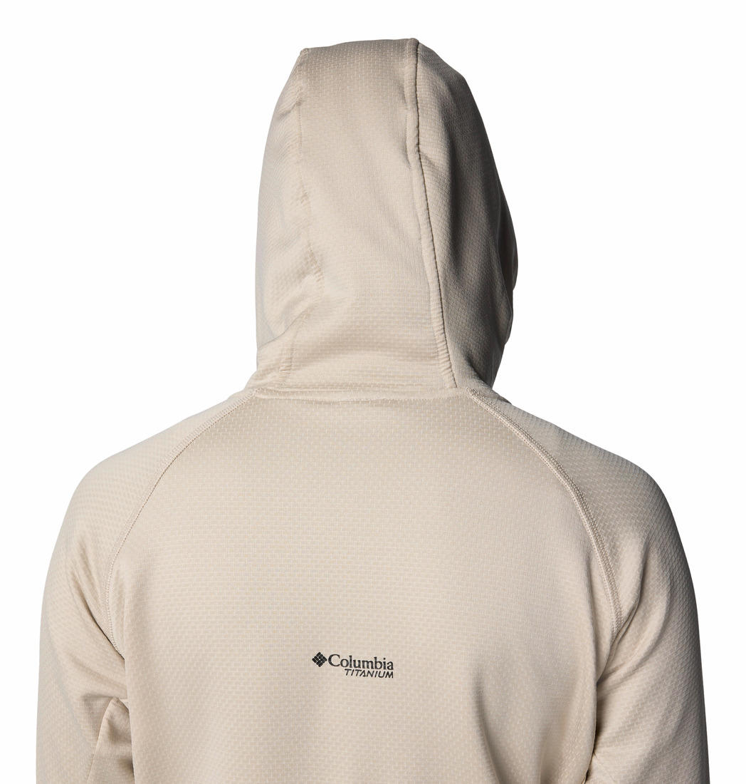 Columbia Women Brown Triple Canyon Grid Fleece Hooded FZ