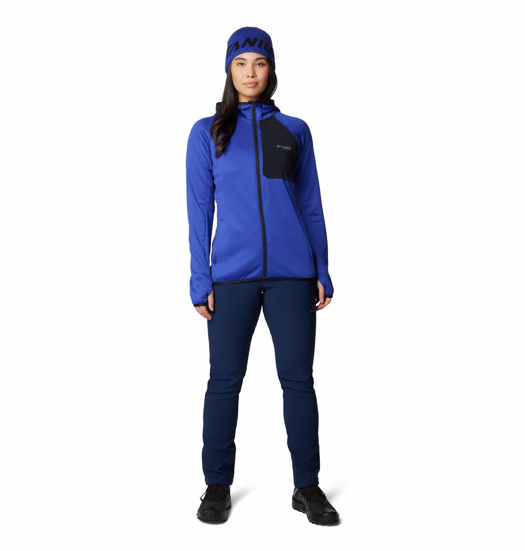 Columbia Women Blue Omni-Wick Triple Canyon Grid Fleece Jacket