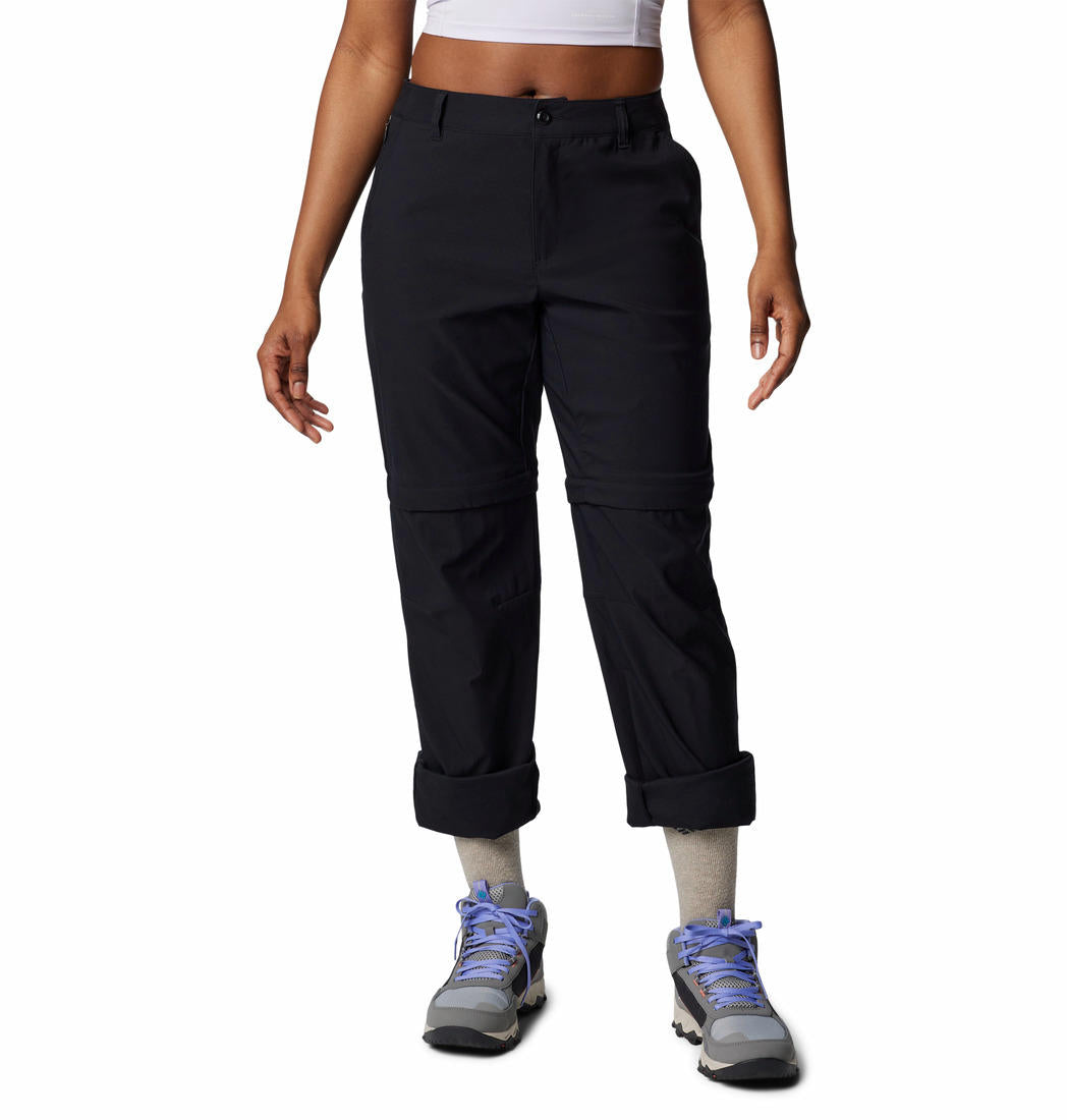 Columbia Womens Black Leslie Falls Convertible Pant