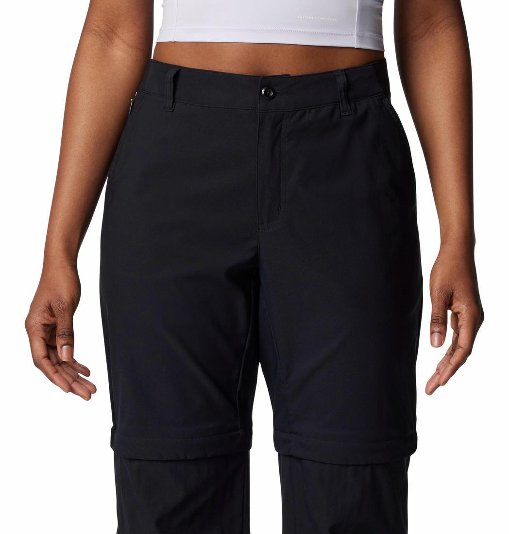 Columbia Womens Black Leslie Falls Convertible Pant