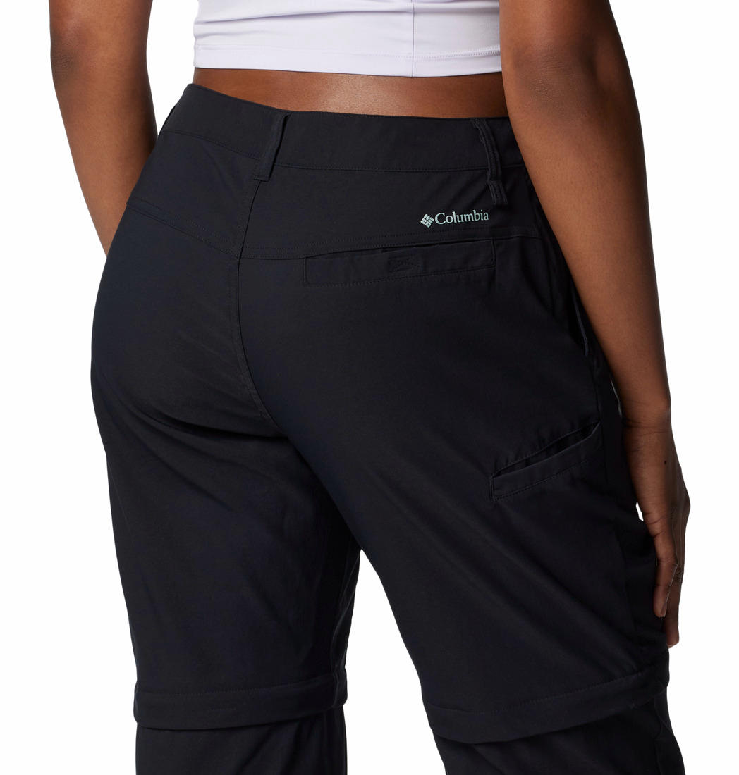 Columbia Womens Black Leslie Falls Convertible Pant