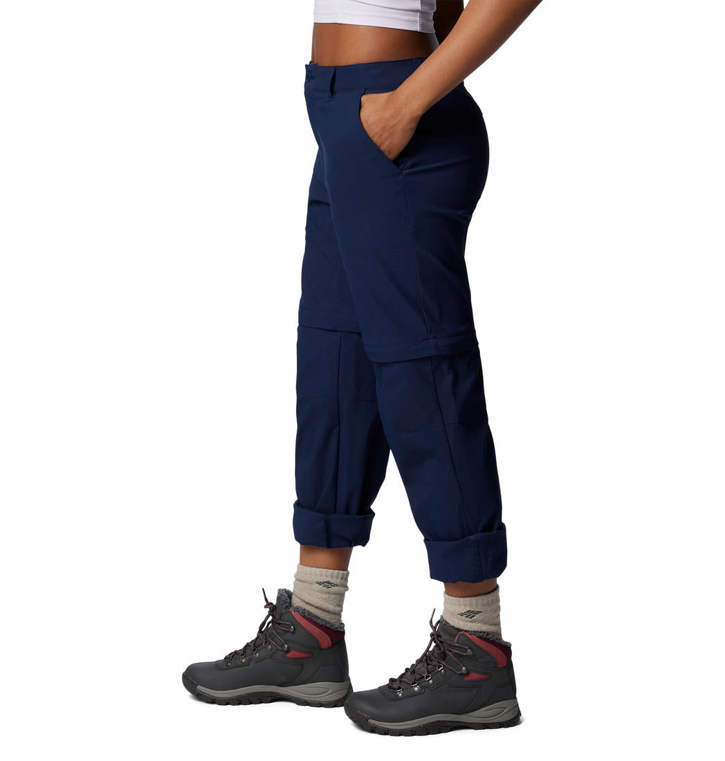 Columbia Womens Blue Leslie Falls Convertible Pant