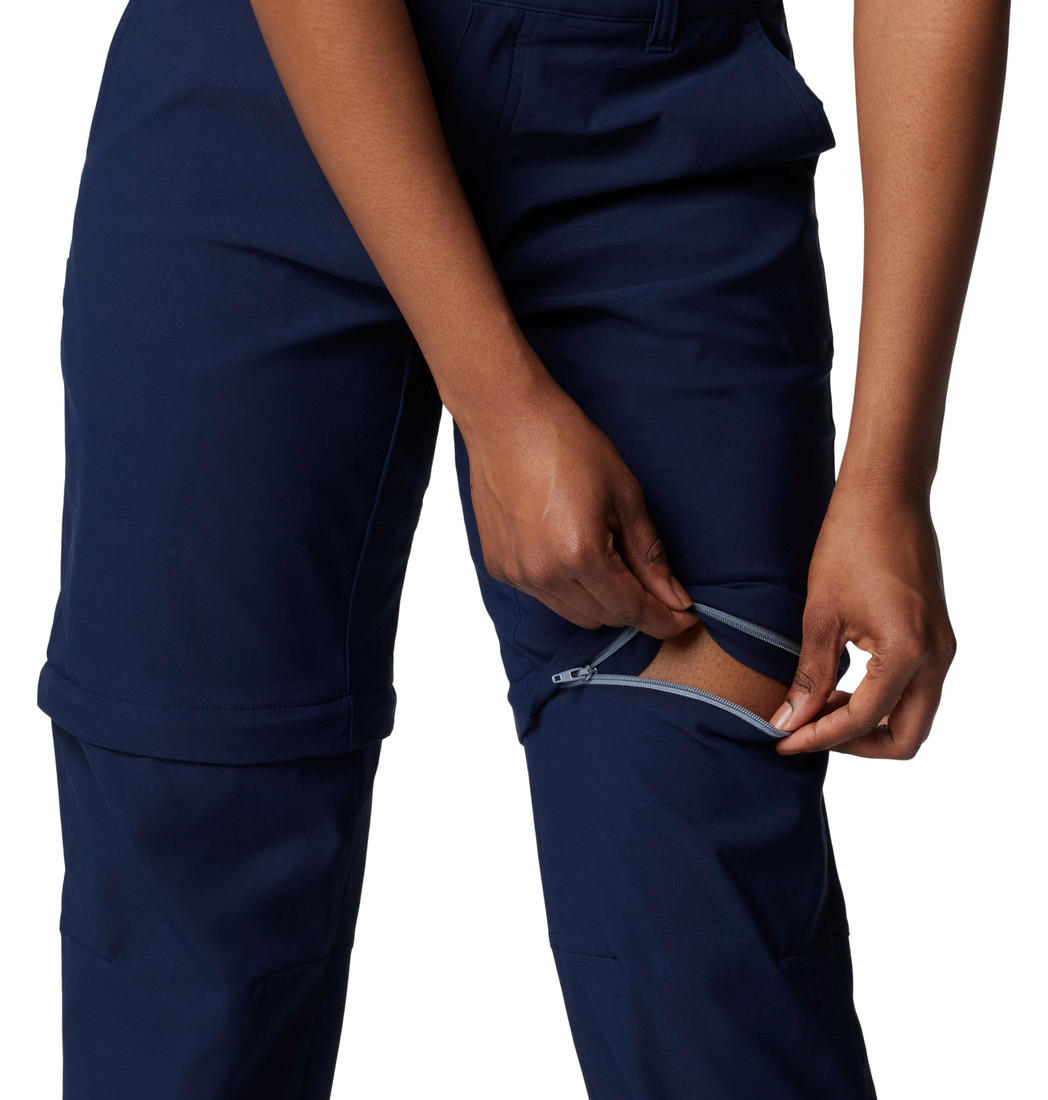Columbia Womens Blue Leslie Falls Convertible Pant