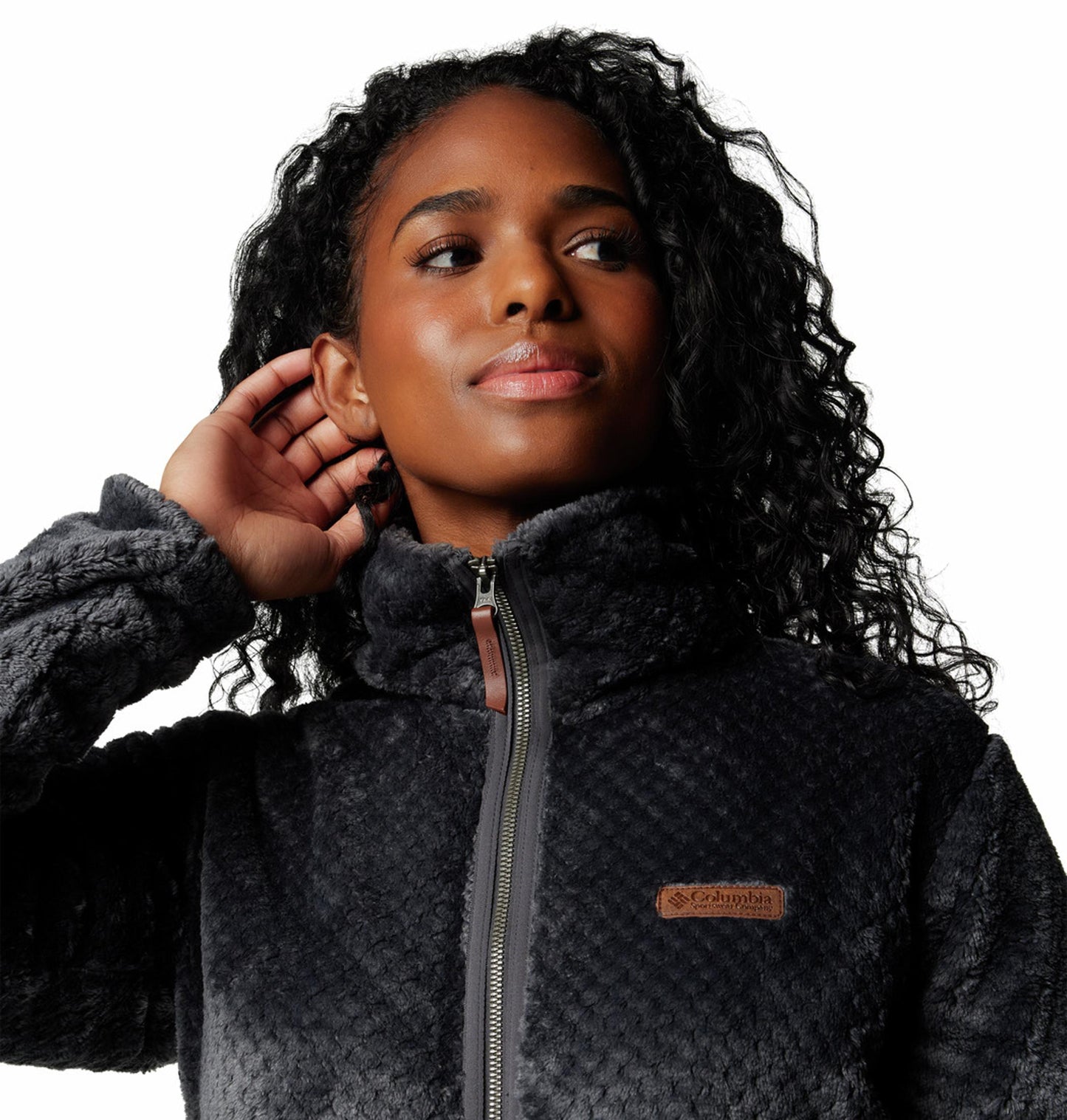 Columbia Women Black Fire Side II Sherpa Fleece Jacket