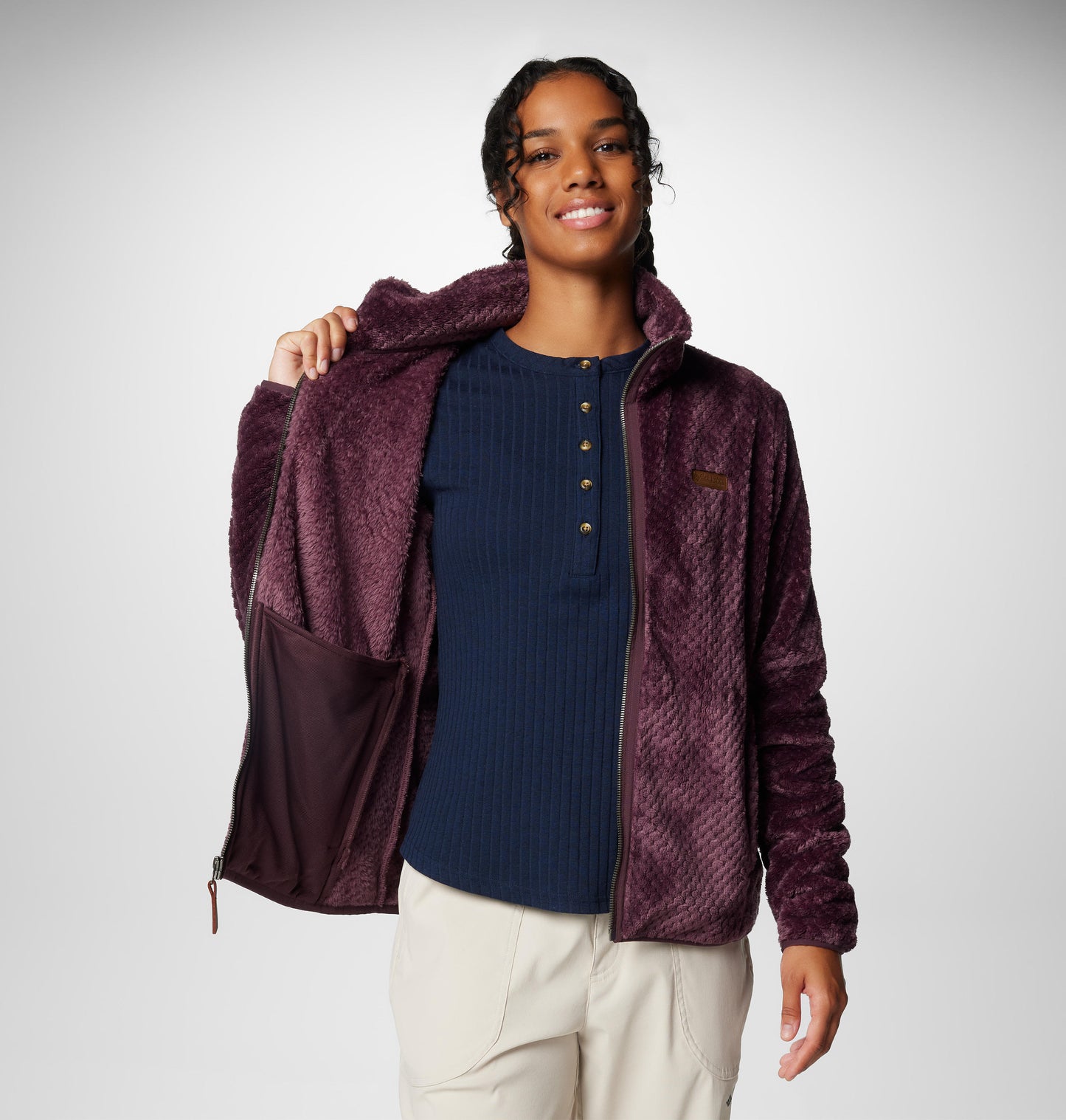 Columbia Women Red Fire Side II Sherpa Fleece Jacket
