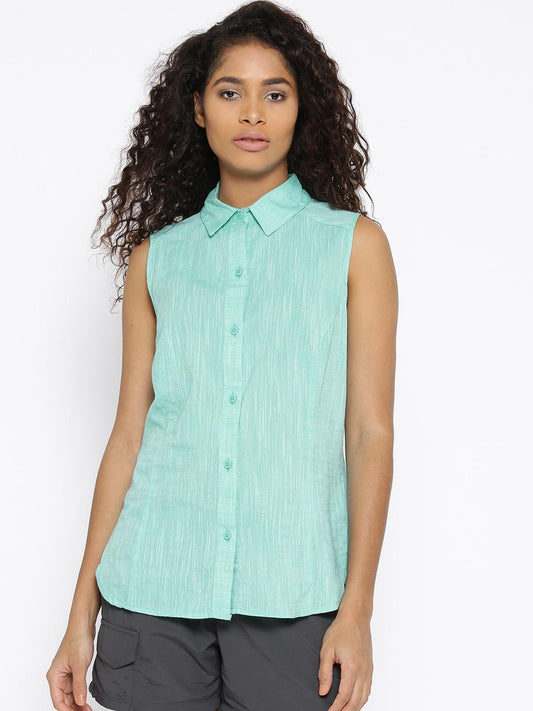 Columbia Women Yellow Camp Henry SL Top