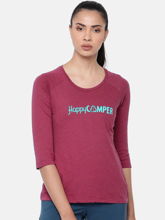 Columbia Women Blue Weekend Explorer 3/4 T-Shirt