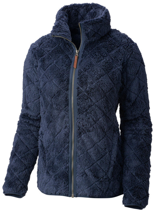 Columbia Women Navy Blue Fire Side Sherpa Full Zip