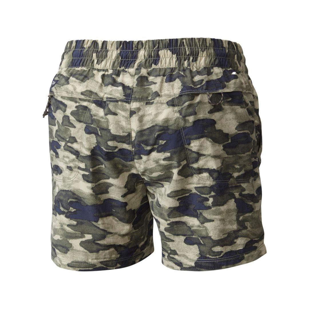 Columbia Women Green Silver Ridge Printed Pull On Short (Sun Protection)