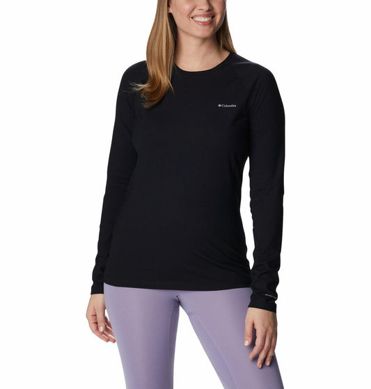 Columbia Women Black W Omni-Heat Infinity Knit LS Crew Baselayer Top