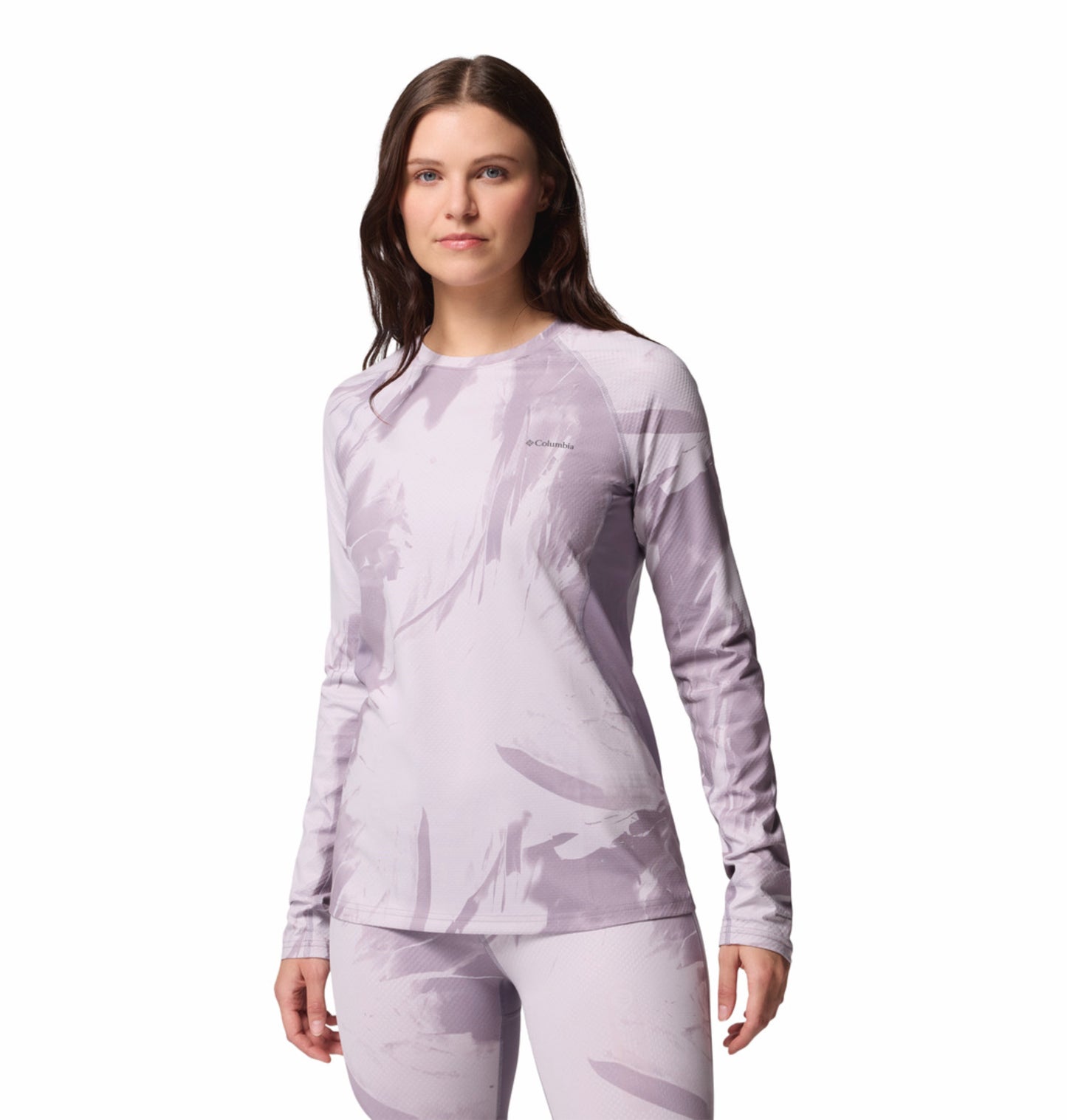 Columbia Women Purple Omni-Heat Inifnity Knit Crew Top (Non-Returnable)