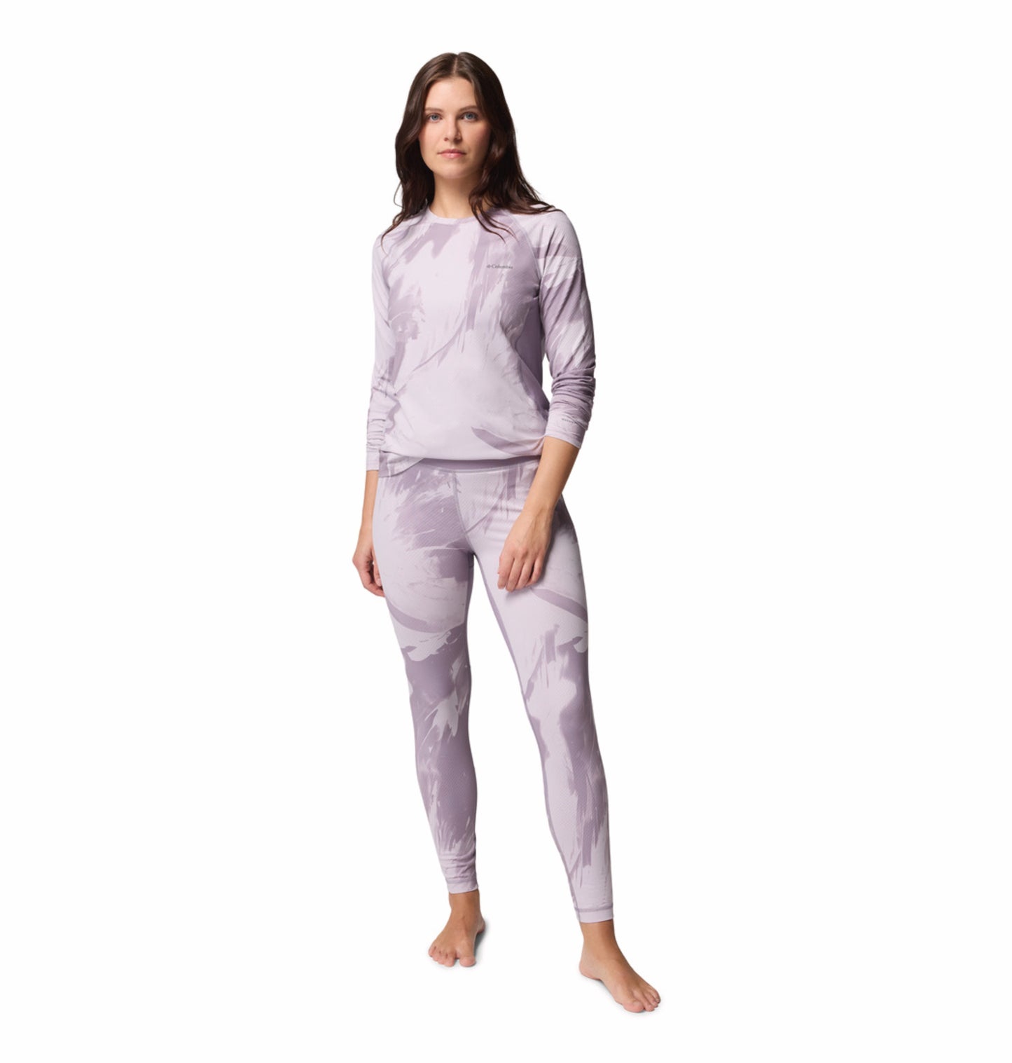 Columbia Women Purple Omni-Heat Inifnity Knit Crew Top (Non-Returnable)