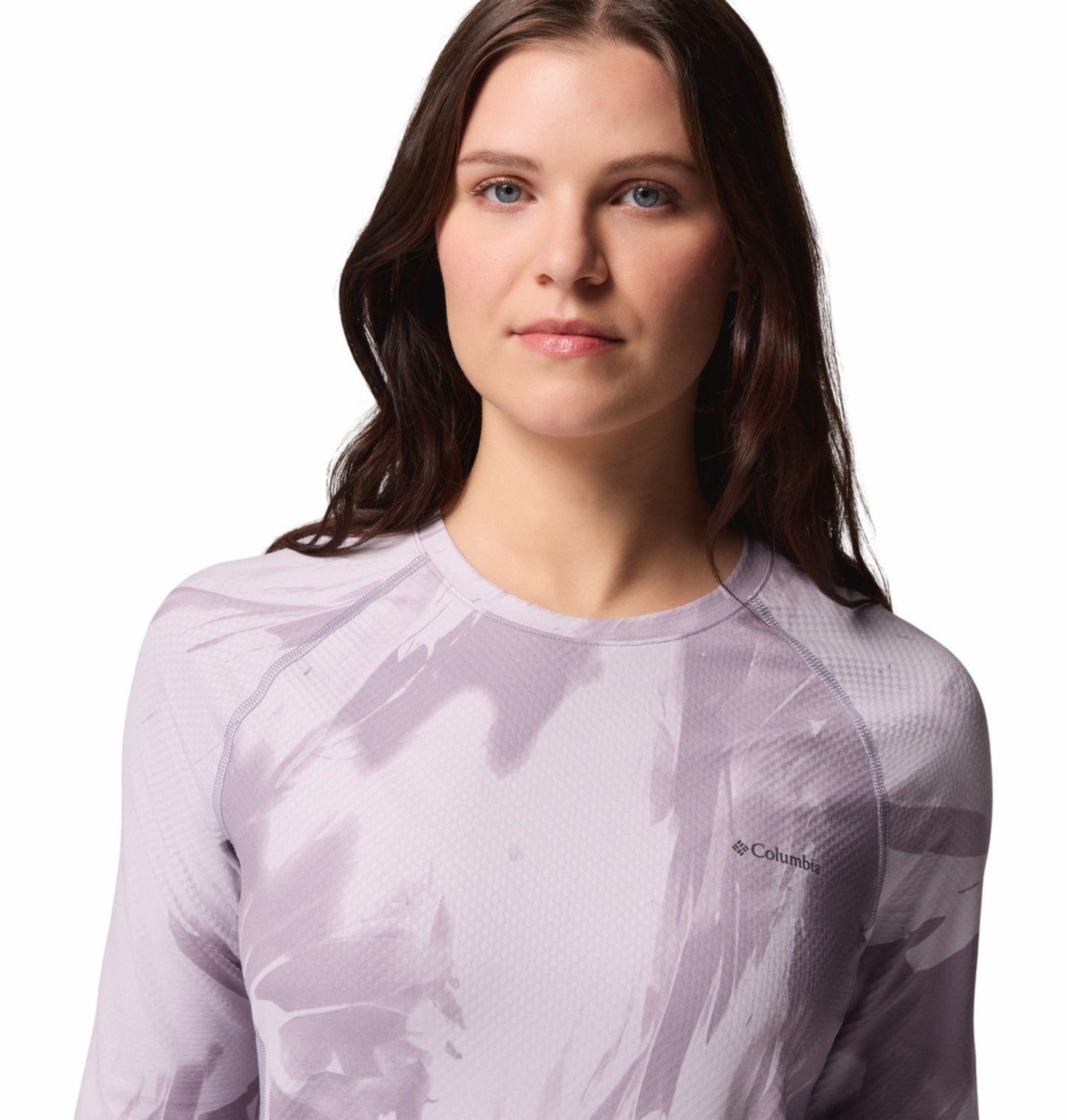 Columbia Women Purple Omni-Heat Inifnity Knit Crew Top (Non-Returnable)