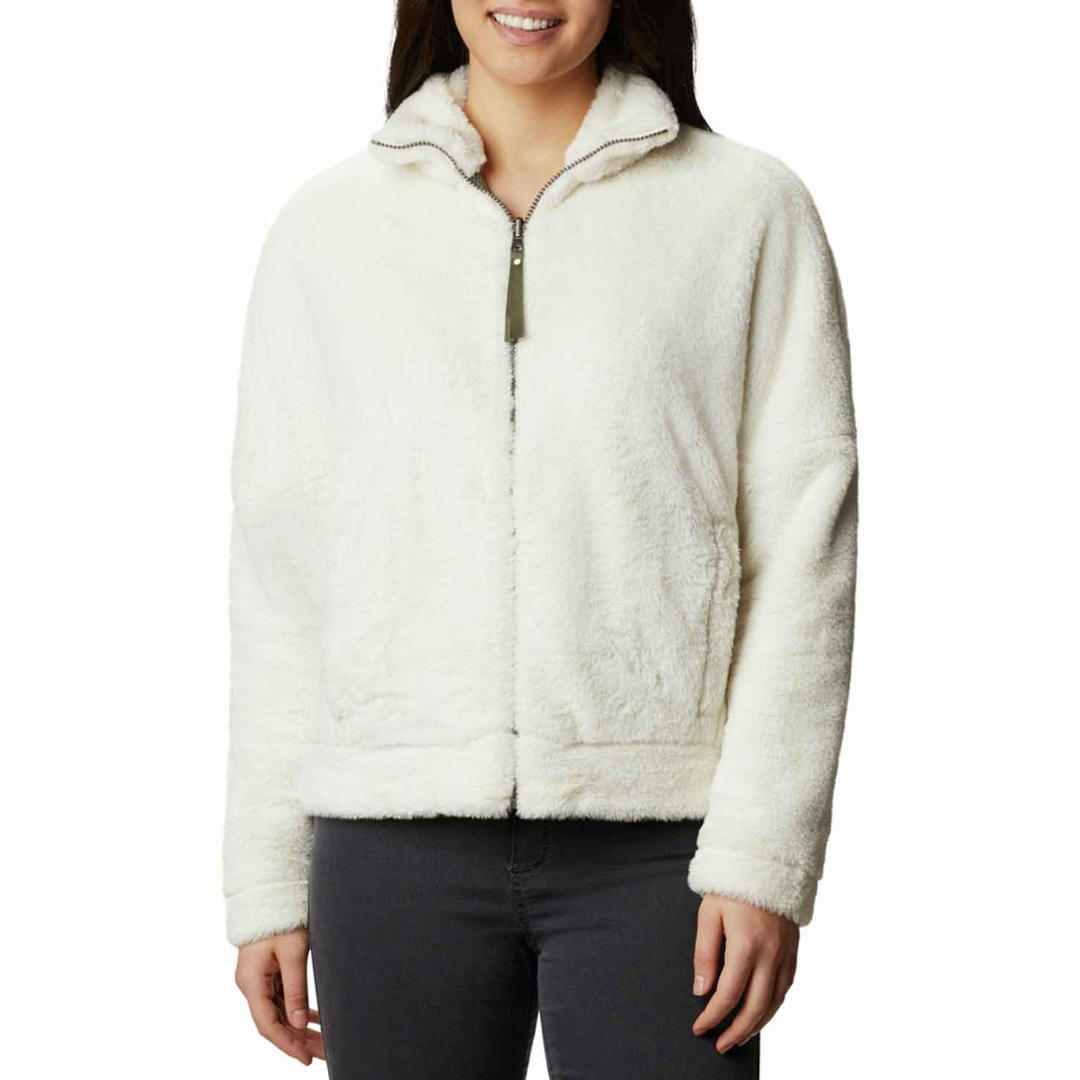 Columbia Women White Bundle Up Fleece Jacket