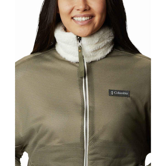 Columbia Women White Bundle Up Fleece Jacket