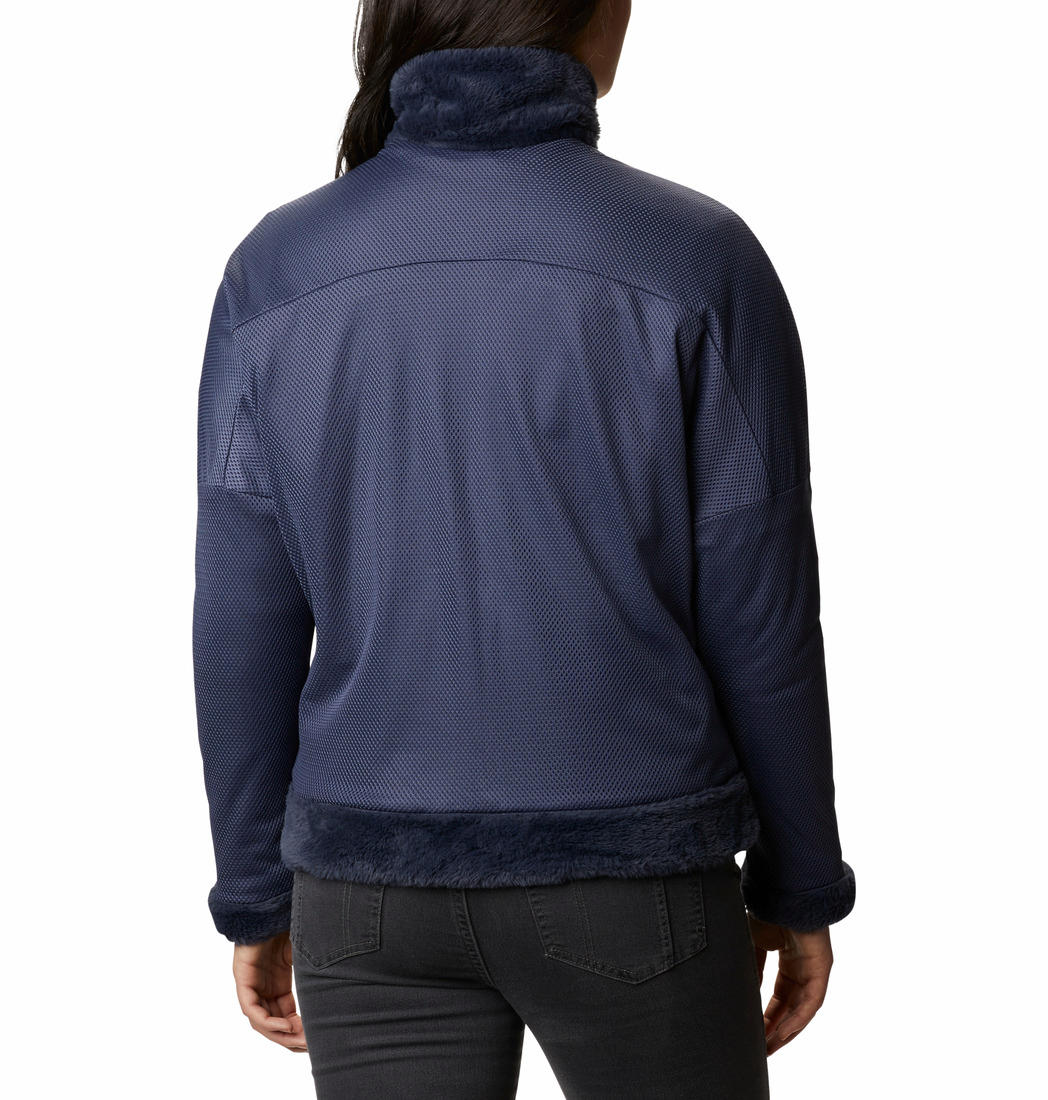 Columbia Women Blue Bundle Up Fleece Jacket