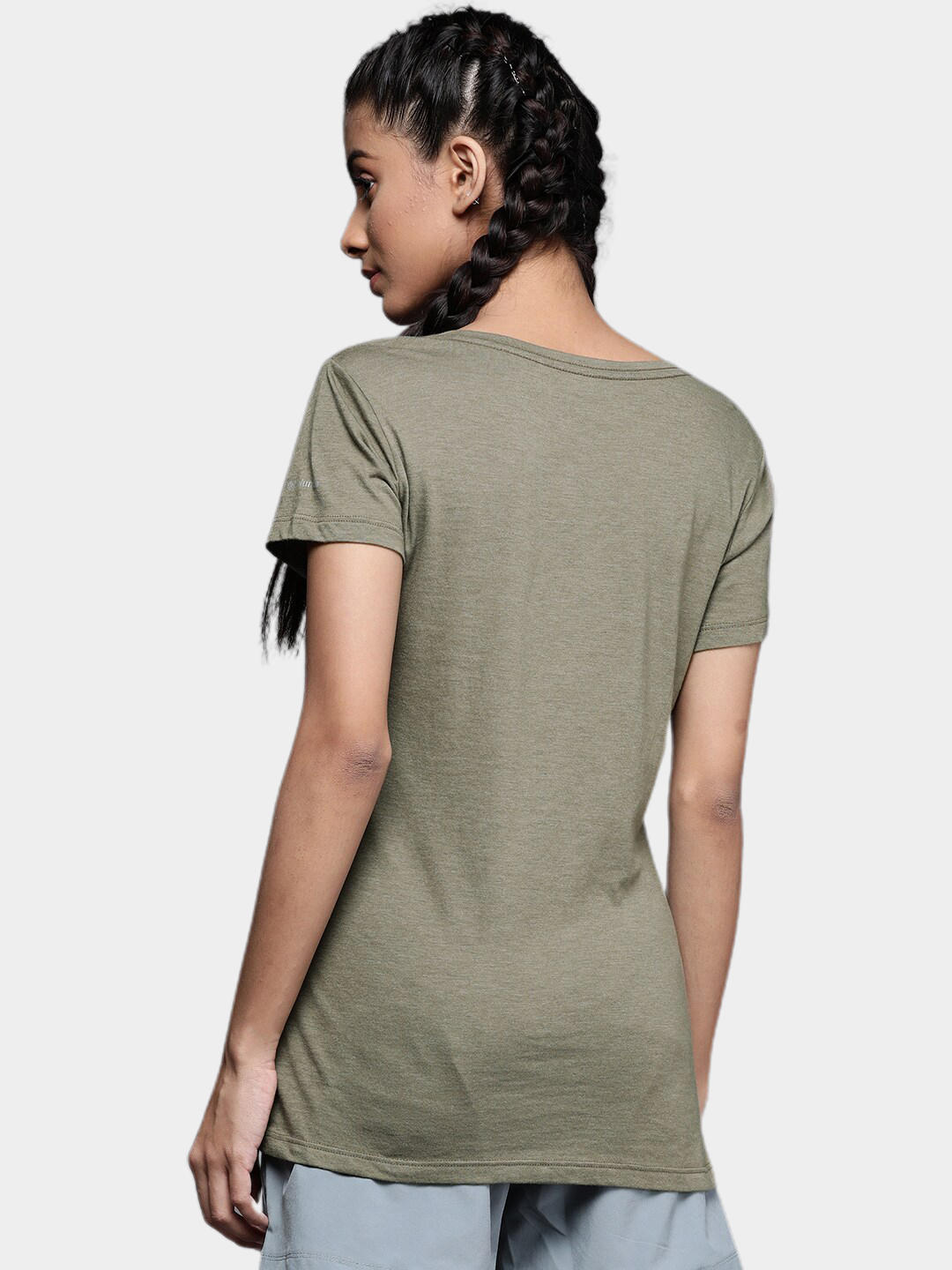 Columbia Women Green Daisy Days SS Graphic T-Shirt