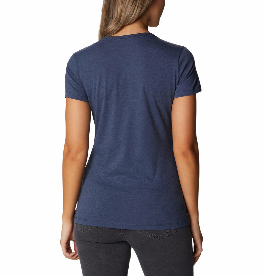 Columbia Women Navy Blue Daisy Days SS Graphic T-Shirt