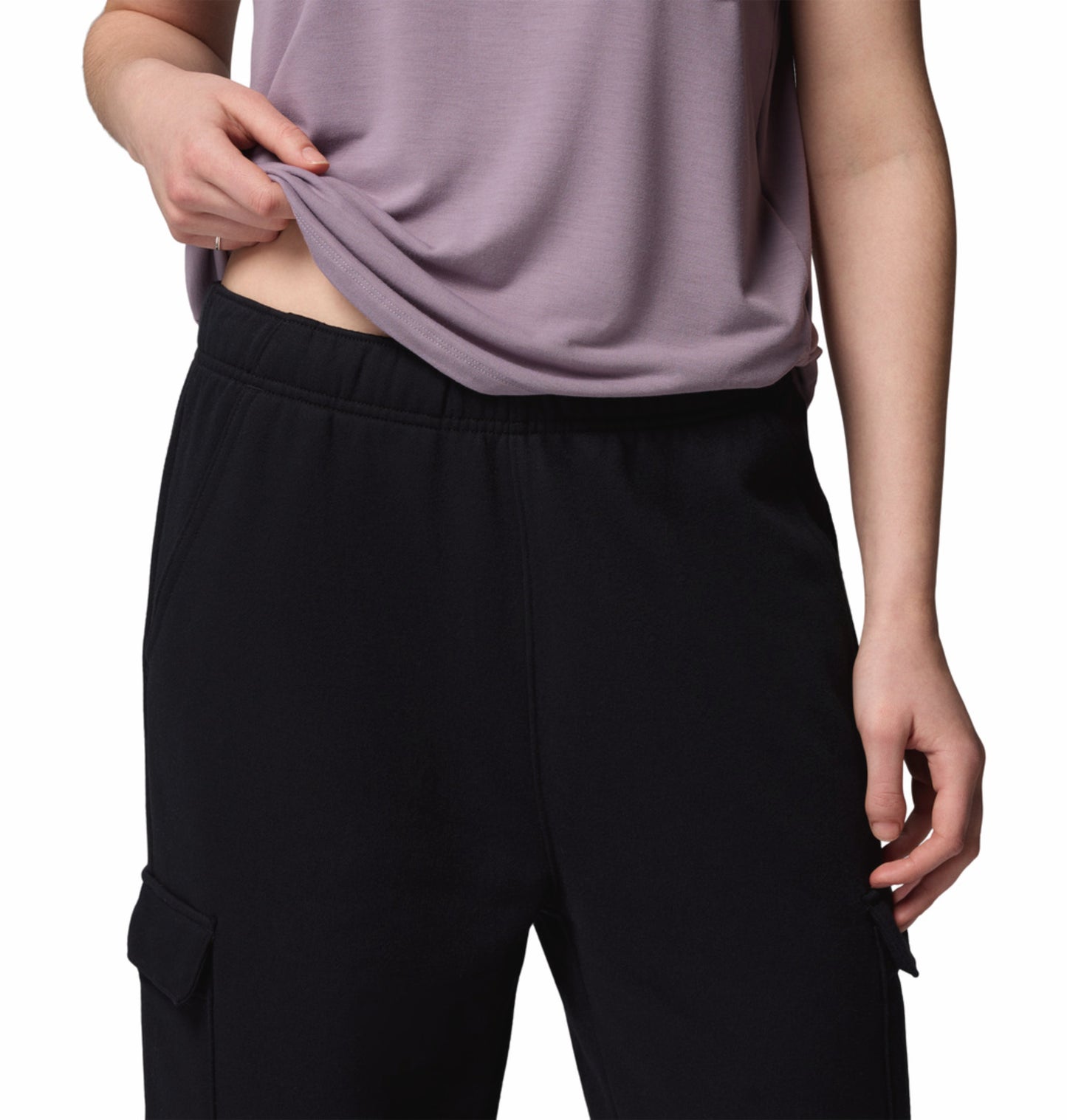 Columbia Women Black Aldermore Fleece Cargo Pant