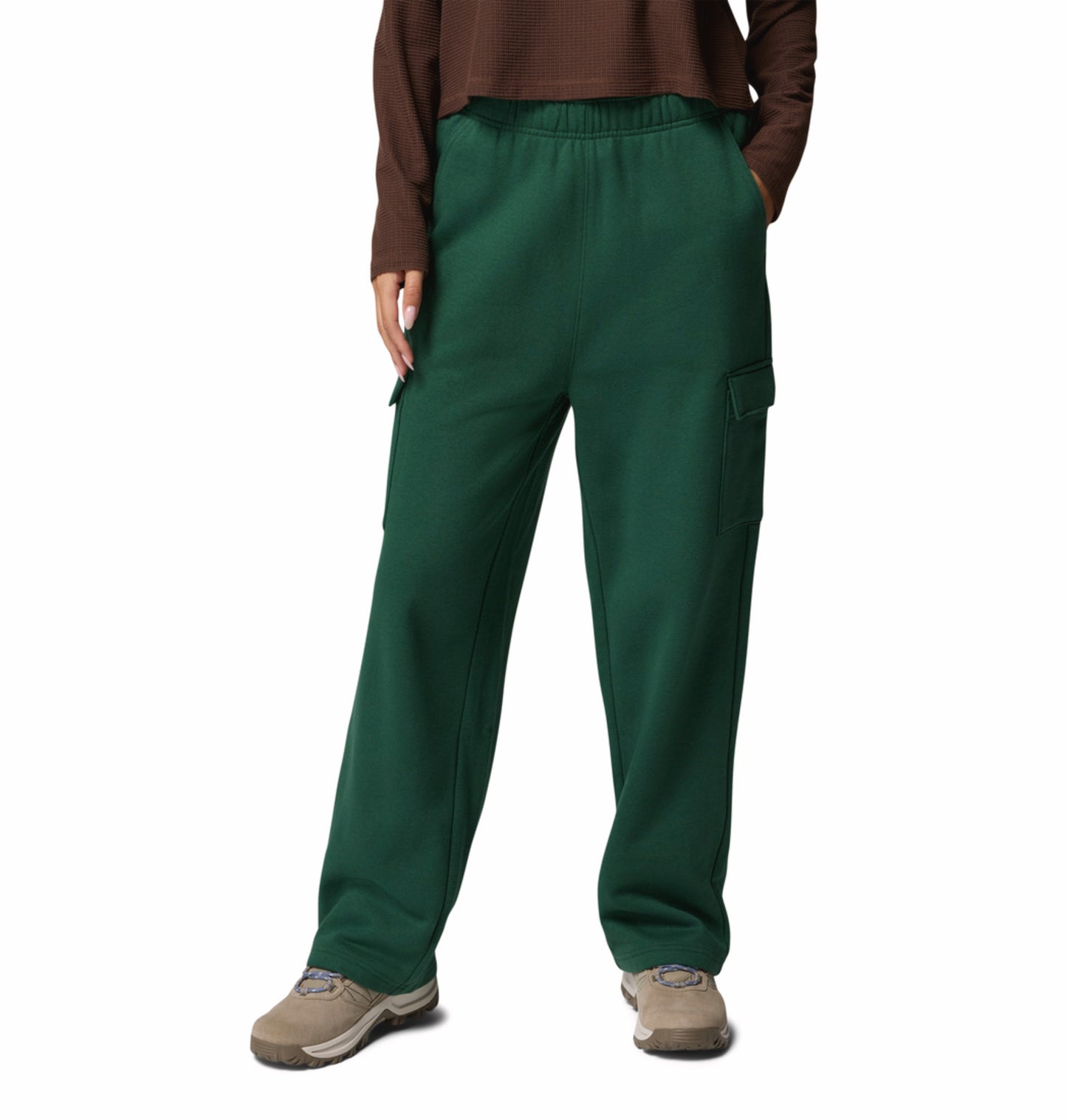Columbia Women Green Aldermore Fleece Cargo Pant